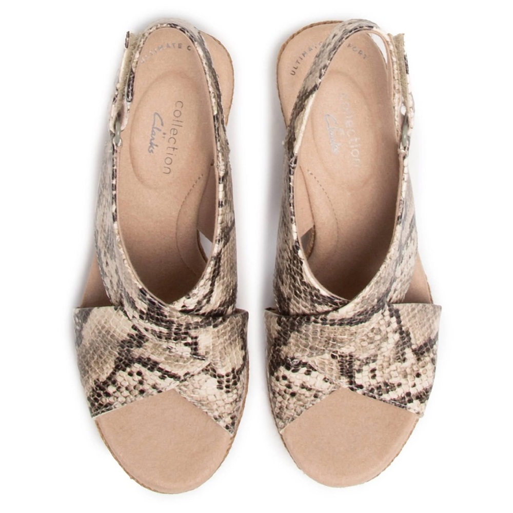NWT Clark’s Lafley Alaine Wedge Sandals